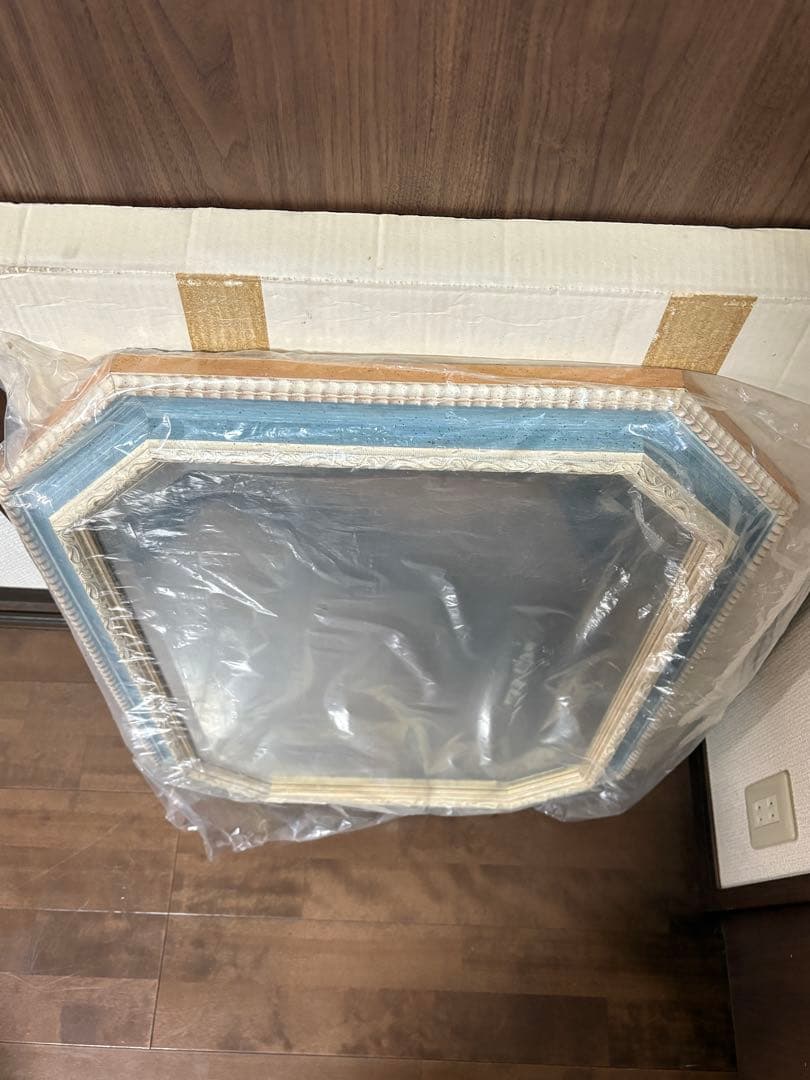 鏡 ミラー 壁掛け鏡 壁掛けミラー ウォールミラー イタリア製　80cm