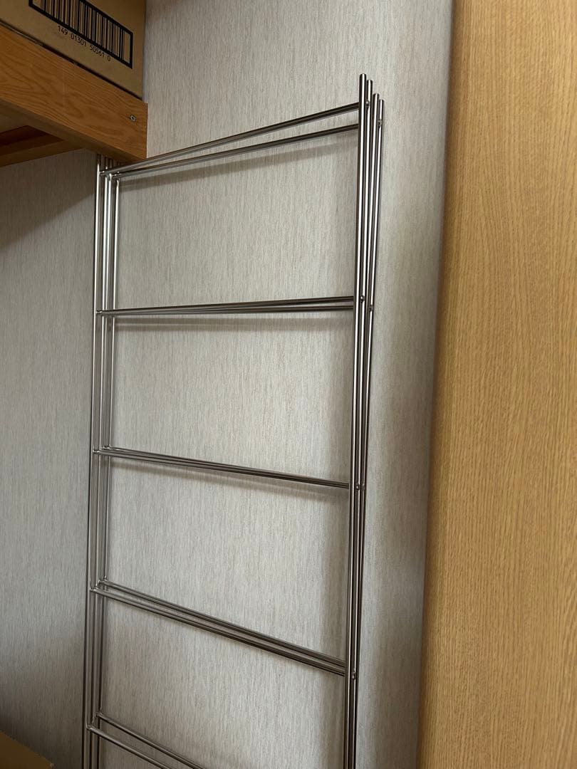 無印良品 ステンレスユニットシェルフ 追加用帆立・大 175.5cm 2点セット