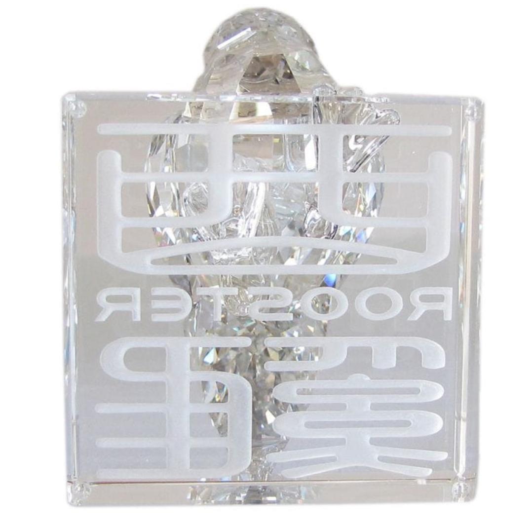 希少 廃盤 スワロフスキー クリスタル 干支  酉 ニワトリ 鶏 オブジェ 置物