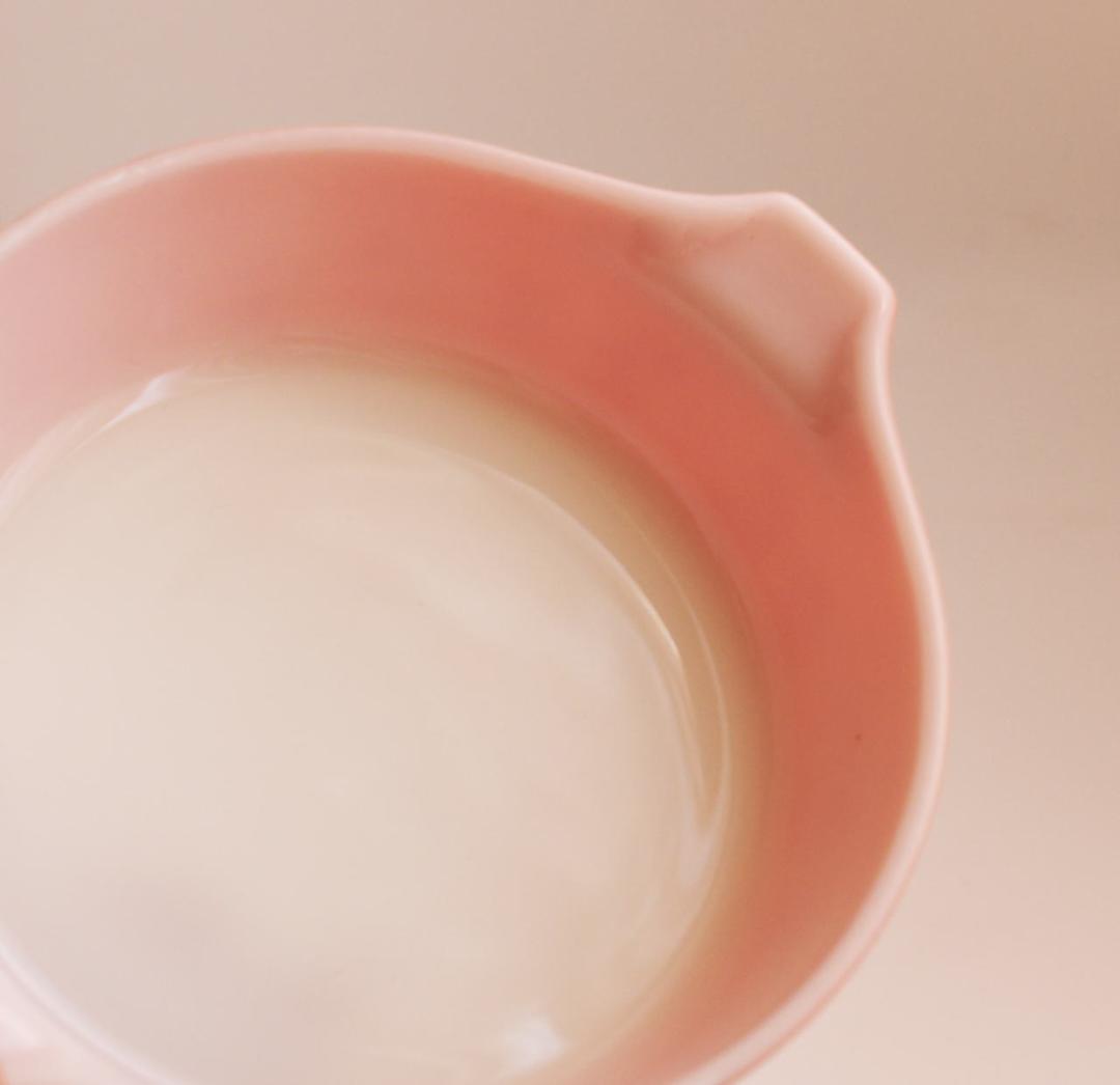 Old Pyrex ピンク グーズベリー キャセロール ガラス蓋付き