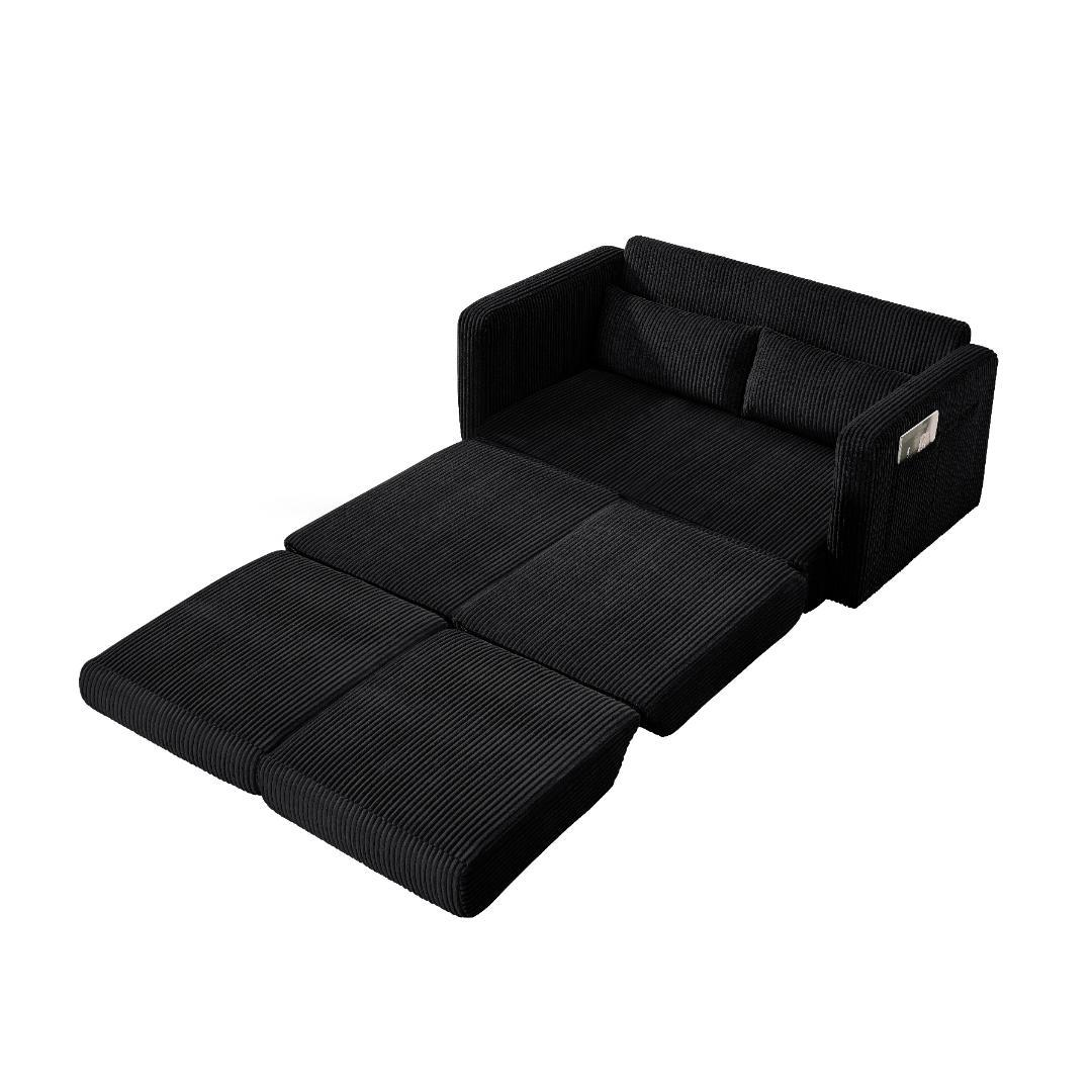 多機能ソファー ベッド 幅117cm 収納付き 小規模住宅対応 展開可能
