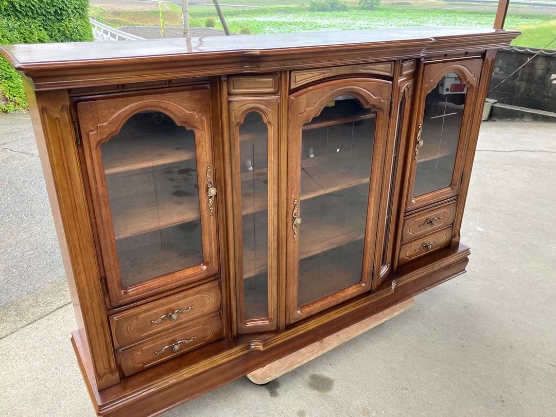 アンティーク キャビネット リビングボード 185cm幅