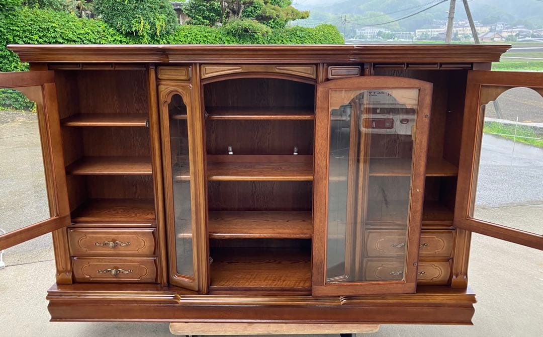 アンティーク キャビネット リビングボード 185cm幅