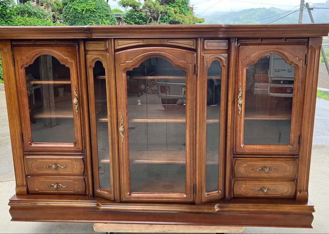 アンティーク キャビネット リビングボード 185cm幅