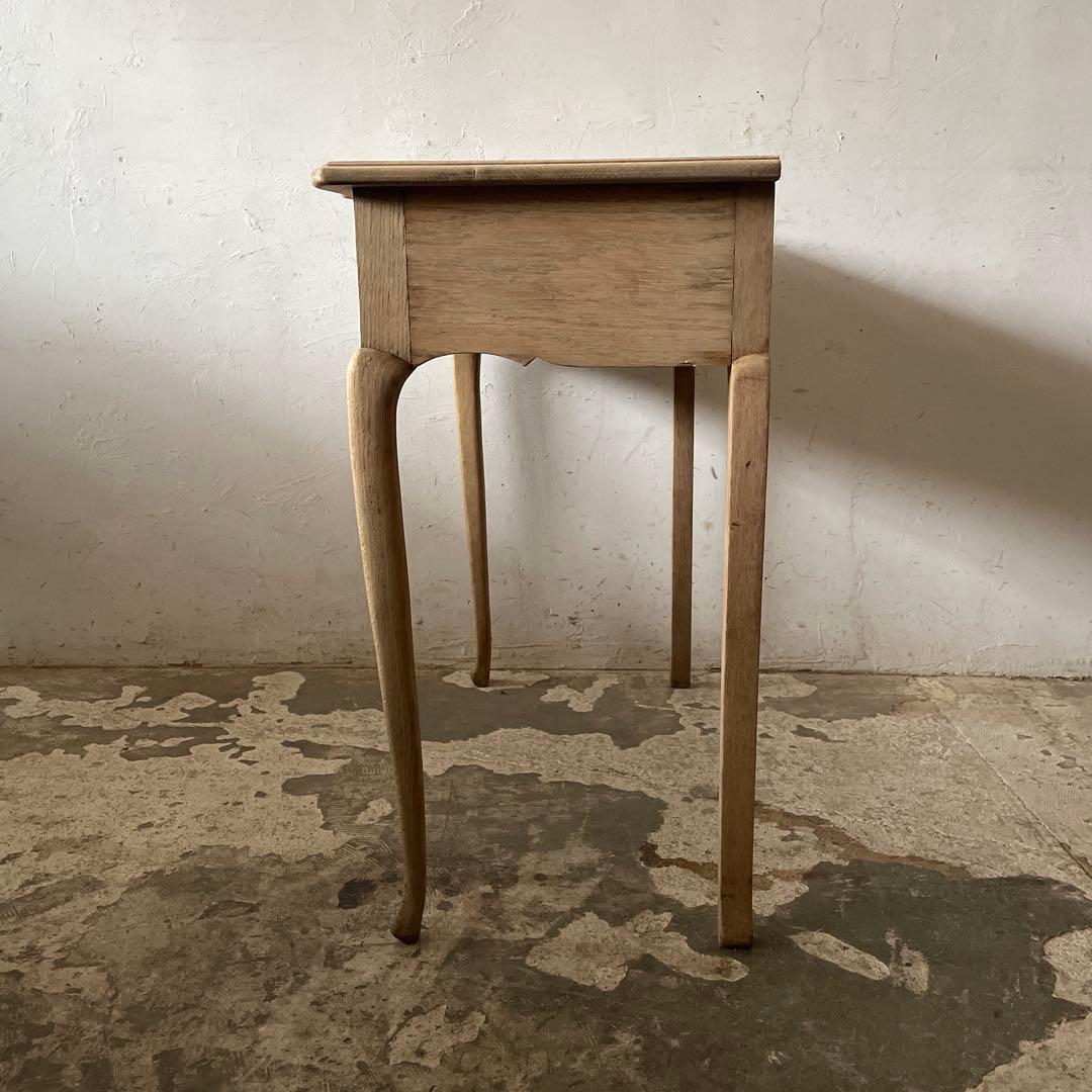 ビンテージ　ドロワーデスク　サイドテーブル　 猫脚　剥離