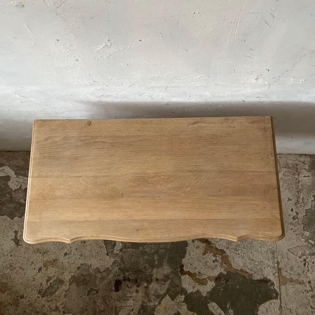 ビンテージ　ドロワーデスク　サイドテーブル　 猫脚　剥離