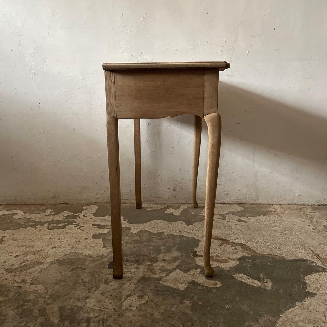 ビンテージ　ドロワーデスク　サイドテーブル　 猫脚　剥離