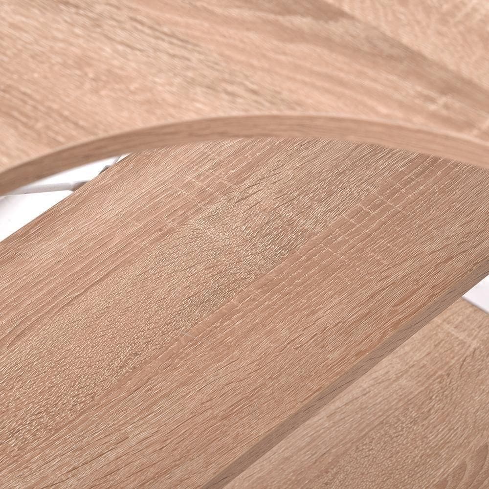 ナチュラル パソコンデスクL字120cm2段ラック付デスク木製ミシン台書斎机