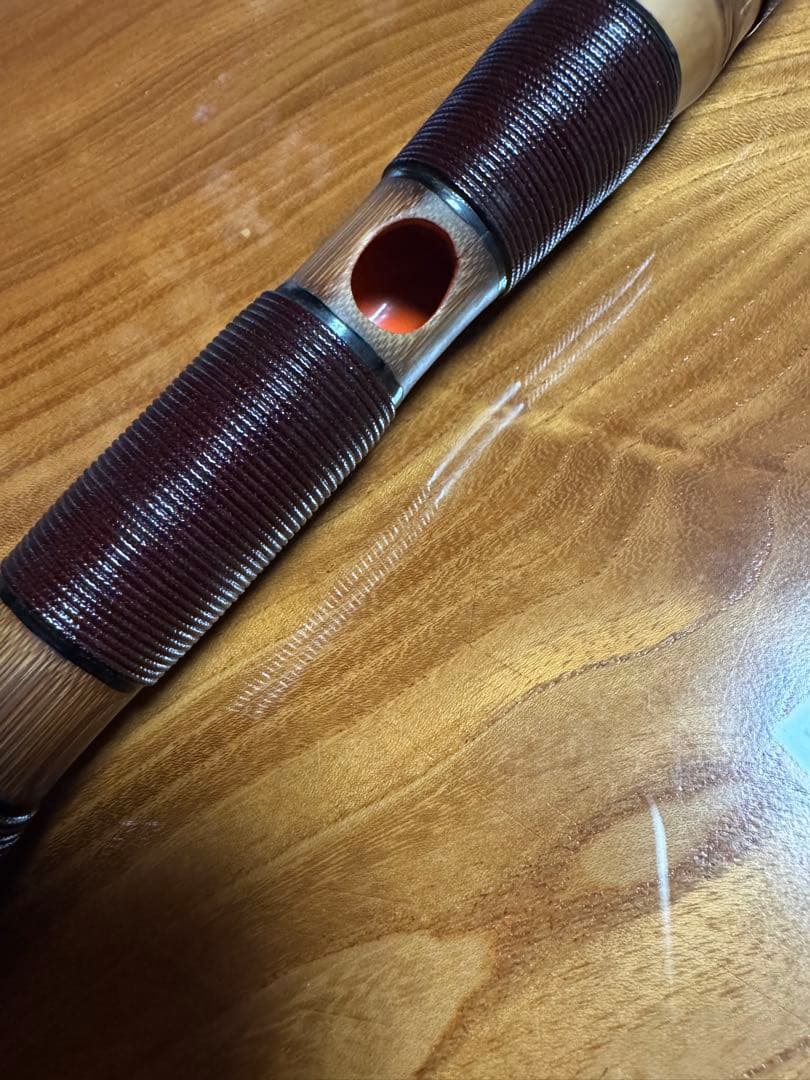 神楽笛 龍笛 煤竹 竹製 雅楽 出雲神楽笛 室達作