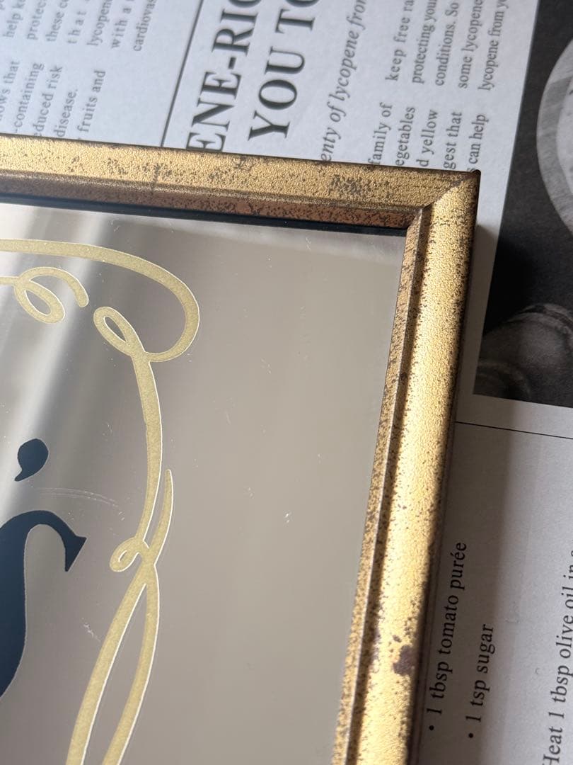 Jack Daniel's パブミラー　ゴールドフレーム