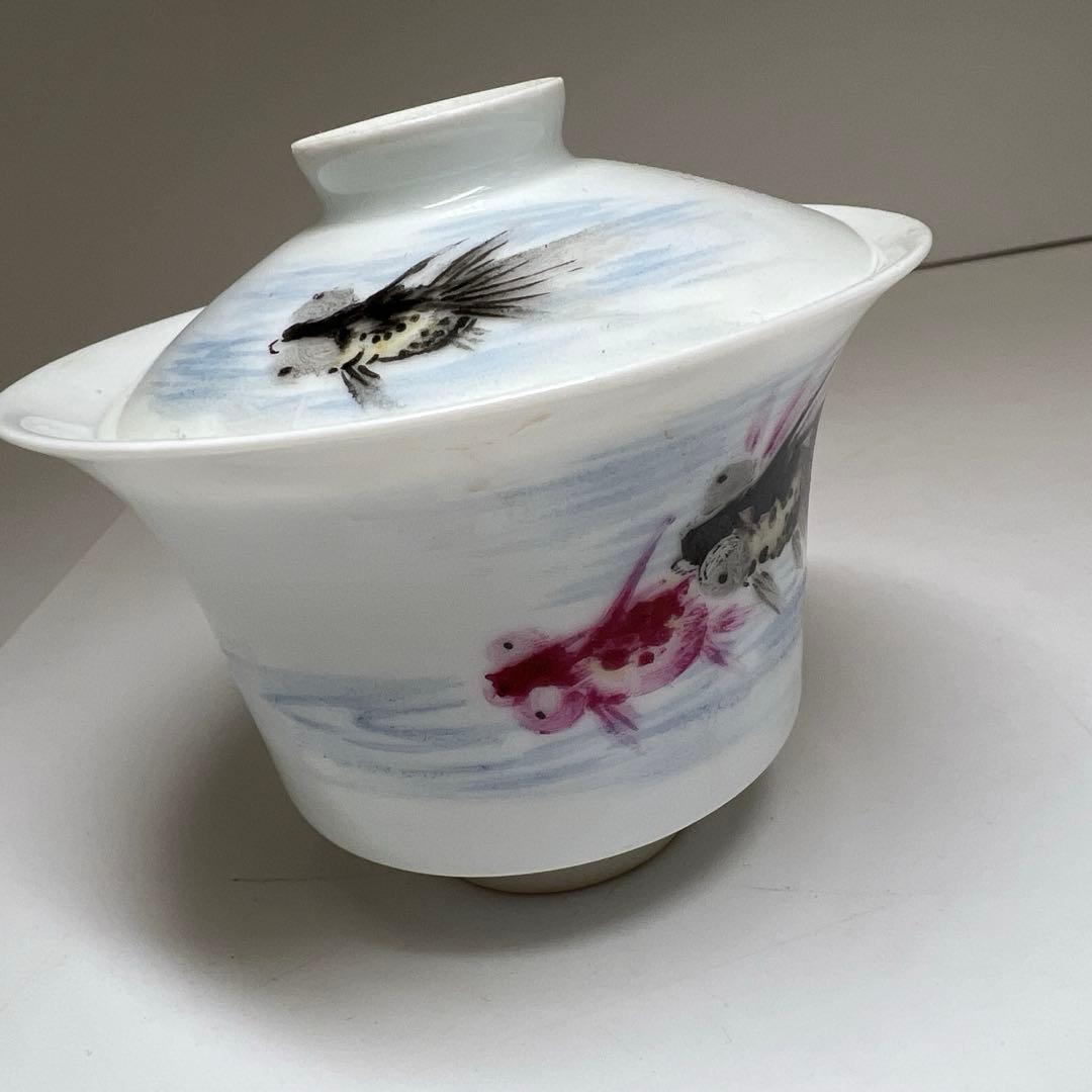 中国美術 粉彩蓋茶碗5客 口径約9㎝ 東Y8-0204☆2Fタトチ - メルカリ