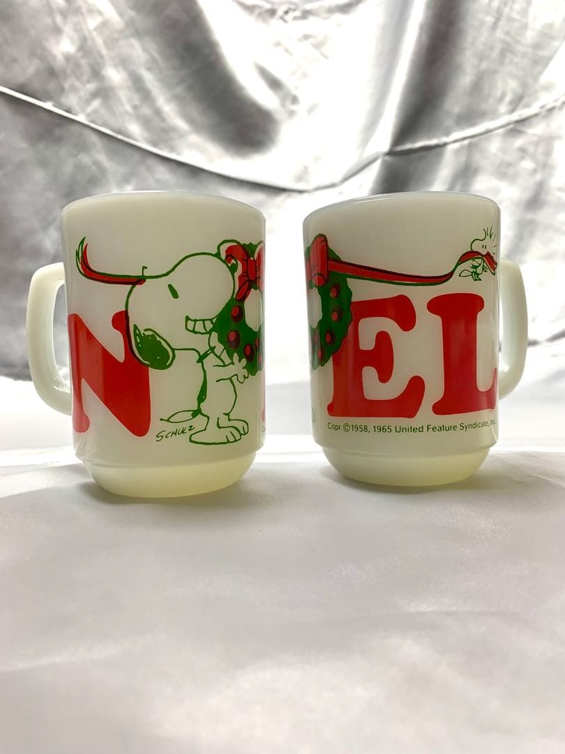 ファイヤーキング　Xmas　スヌーピー　 Noel マグ・ボウルset
