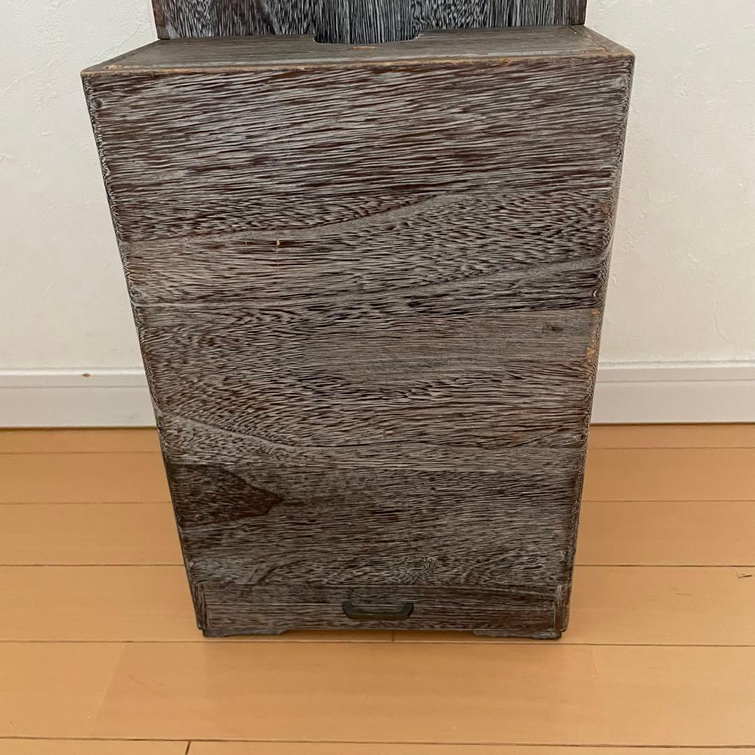 木製三味線スタンド ケース　ダークブラウン　三味線の立箱二丁立