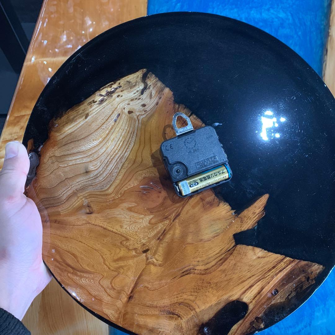 レジン時計　レジンアート　ハンドメイド