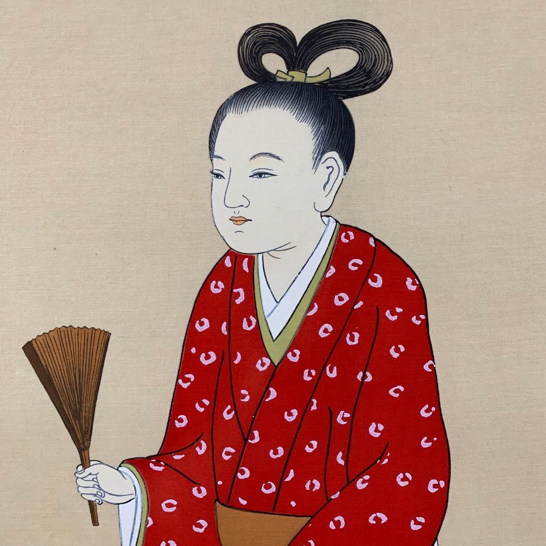 掛け軸 国井道成作 鹿の子御影 蓮如上人 共箱 本願寺 - メルカリ