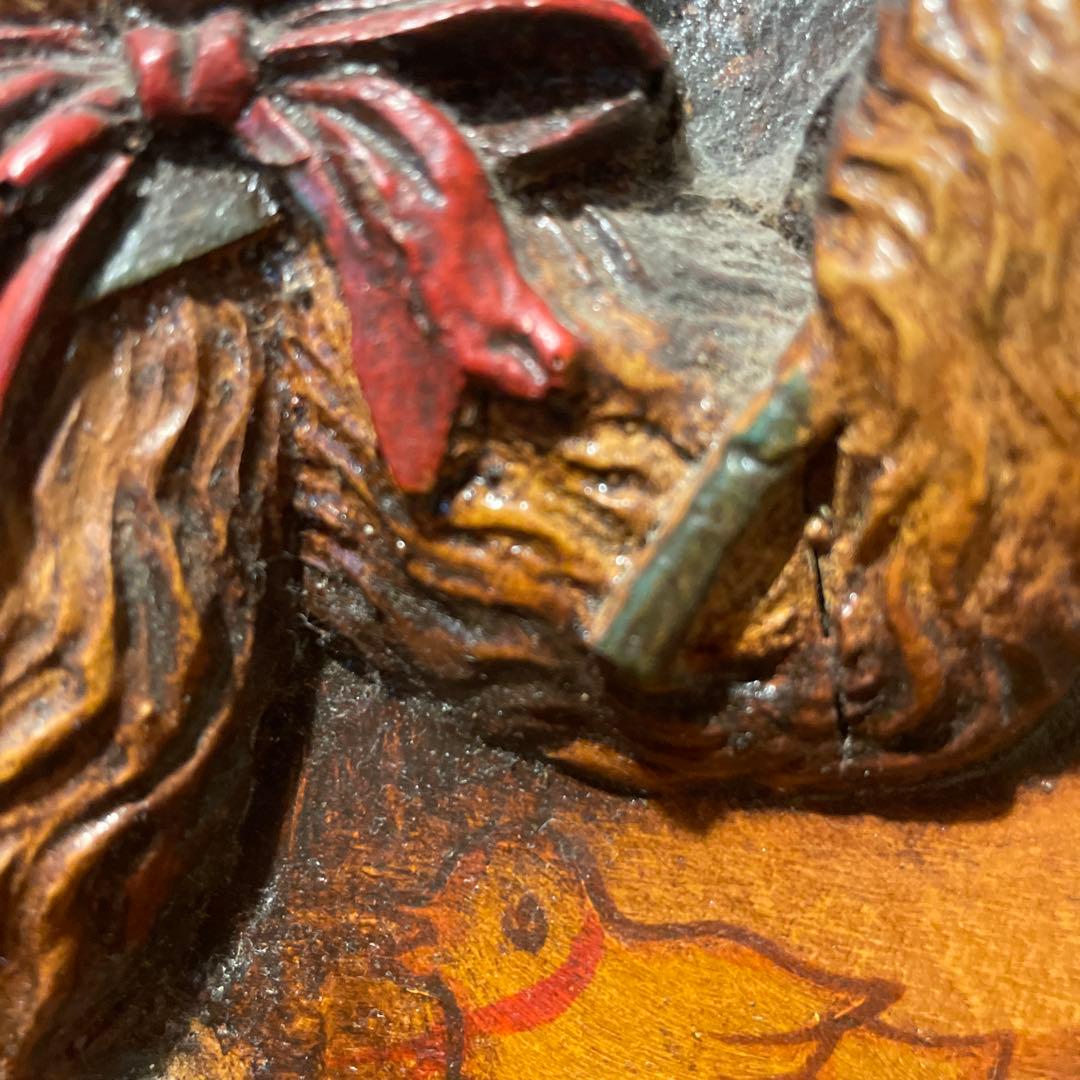 テディベアの木製アート