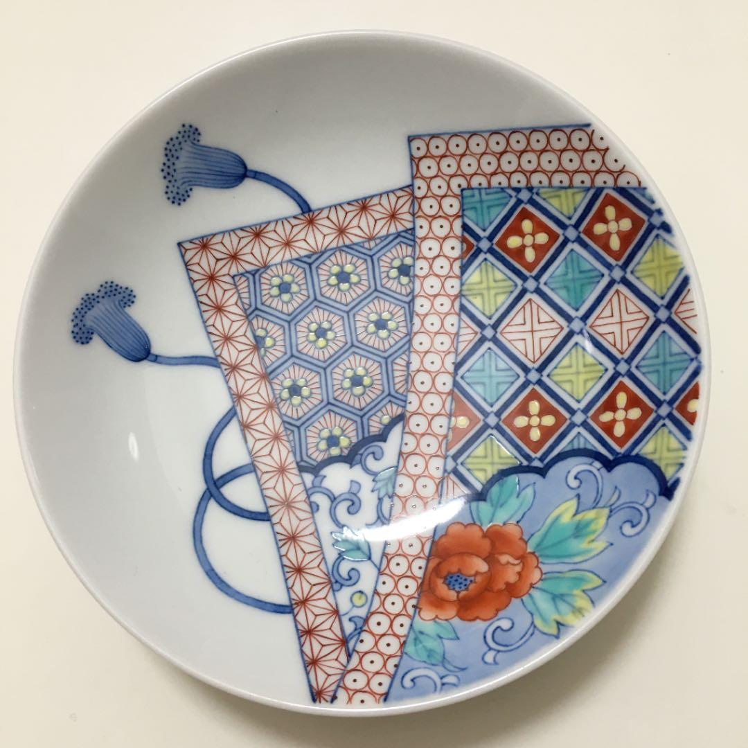 レア　新品未使用　鍋島焼　飾り皿　鍋島藩家紋