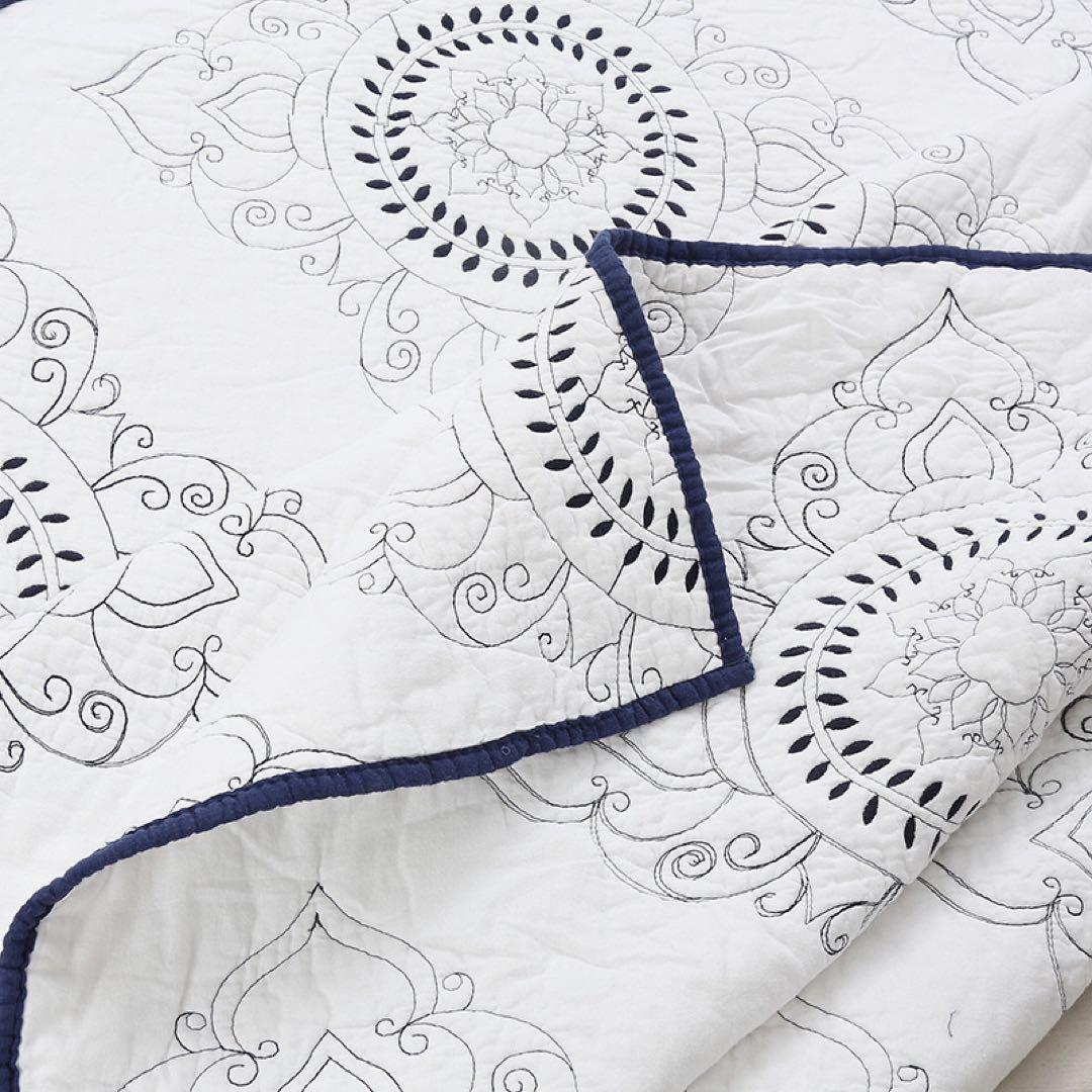 キルトベッドカバー3点セット綿マルチカバー キルティング 202