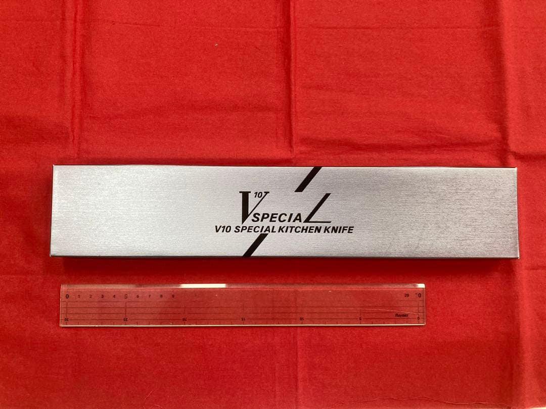 高村刃物 鳳皇琳 牛刀 210㎜ 槌目 V10鋼 未使用品 ブラック