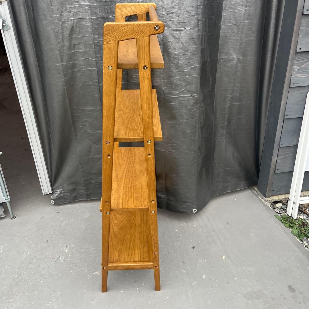 スタディオクリップ【studio CLIP】無垢の4段シェルフ