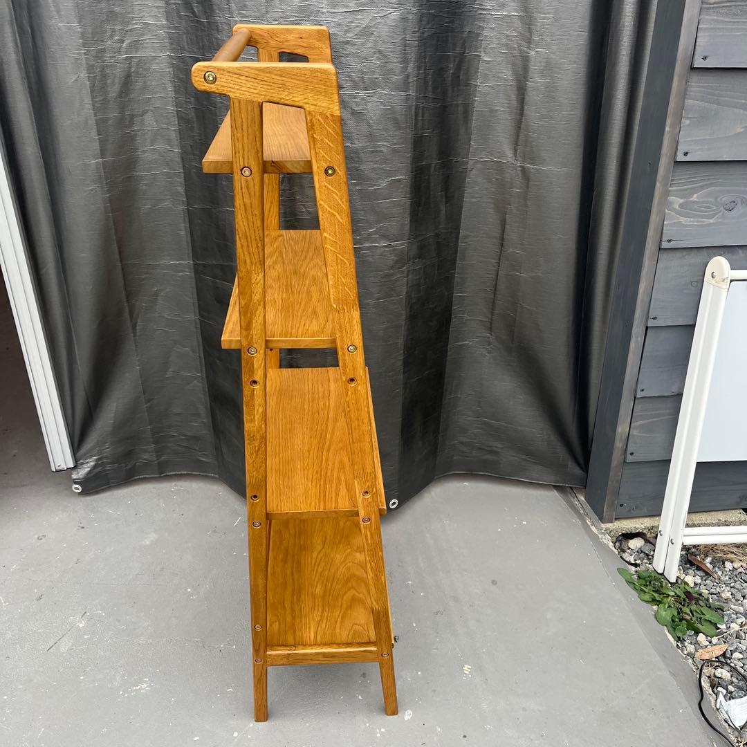 スタディオクリップ【studio CLIP】無垢の4段シェルフ