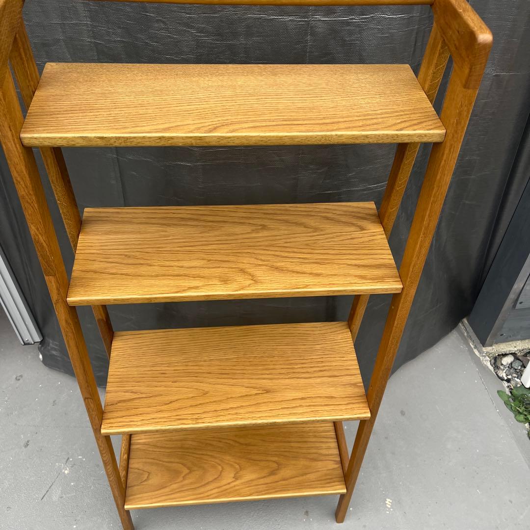 スタディオクリップ【studio CLIP】無垢の4段シェルフ