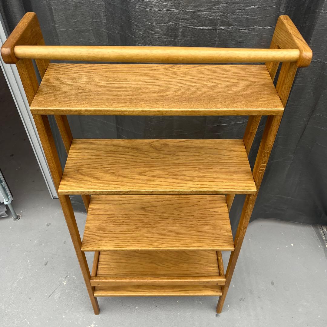 スタディオクリップ【studio CLIP】無垢の4段シェルフ