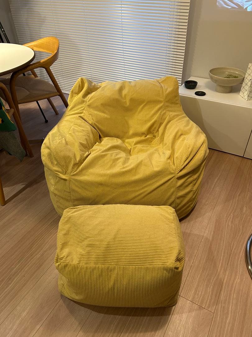 イエロービーズクッションセット