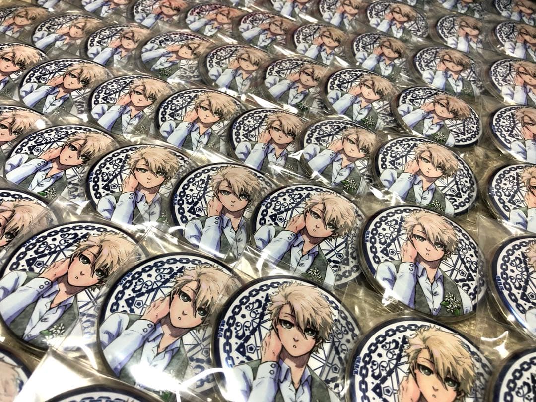 【2/15まで】kinako ブルーロック展 メタル缶バッジ 凪 60点