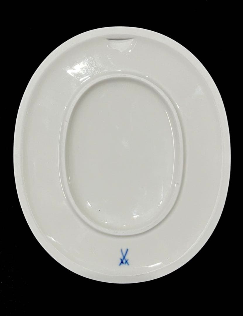 Meissen マイセン /※ 1級品 金彩 ブルーフラワー　レリーフ　陶板