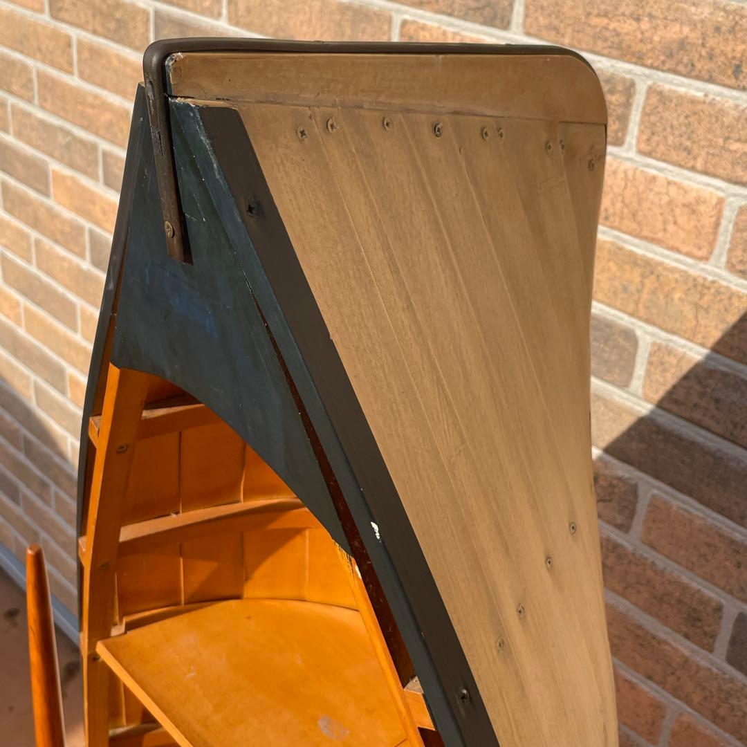 アメリカン　舟型　ボート型シェルフ！オール付き！カフェやマリンショップ！