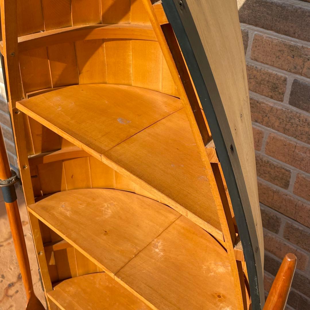 アメリカン　舟型　ボート型シェルフ！オール付き！カフェやマリンショップ！