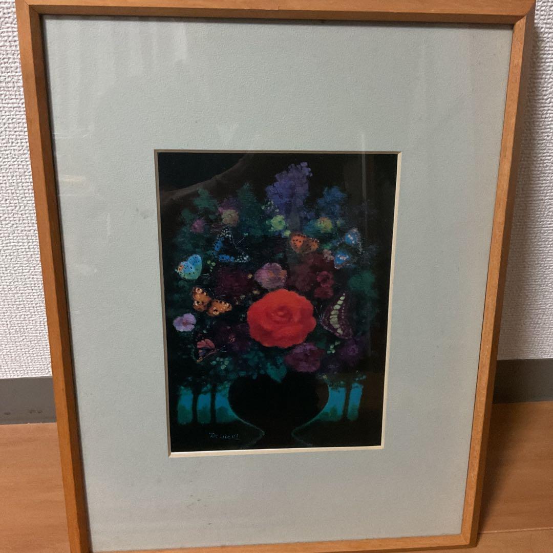 木枠額装仕立て 写真アート 鷹山宇一 緑陰の花 額装前面アクリル仕様