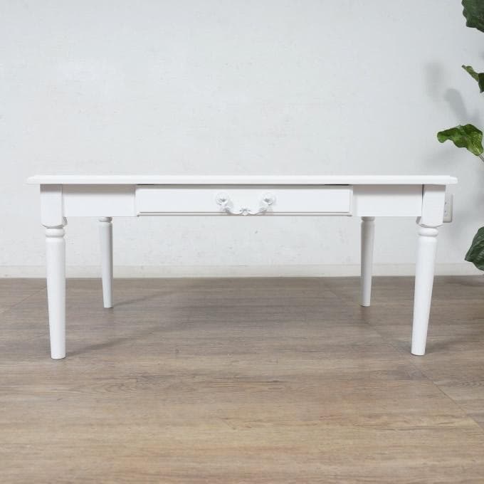 フォロー割【新品】エレガントな引出し付きローテーブル　ロマンティック