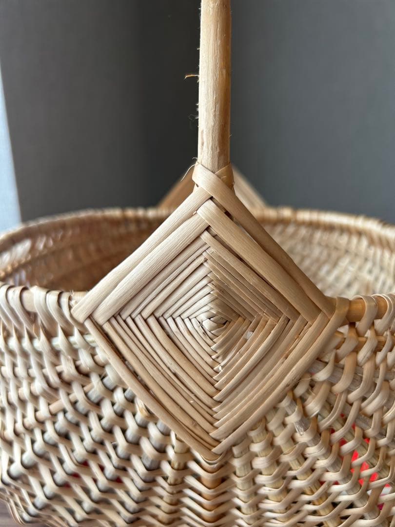 【11/16削除】最終価格【新品】かご　バスケットＳ　ラトビア　ナチュラル　北欧