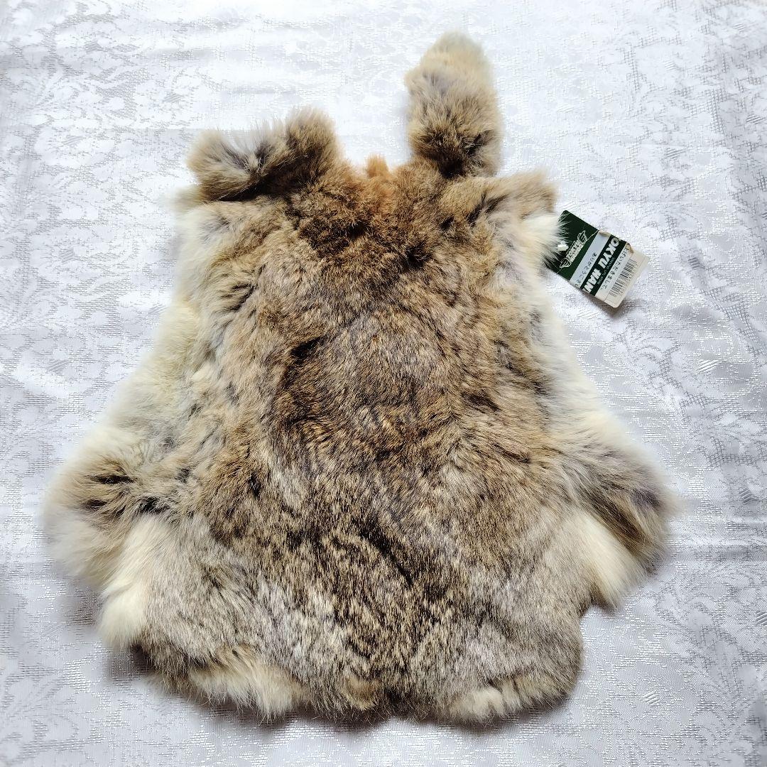 うさぎ 兎の毛皮 ラビットファー リアルファー ハンドメイド 資材 材料