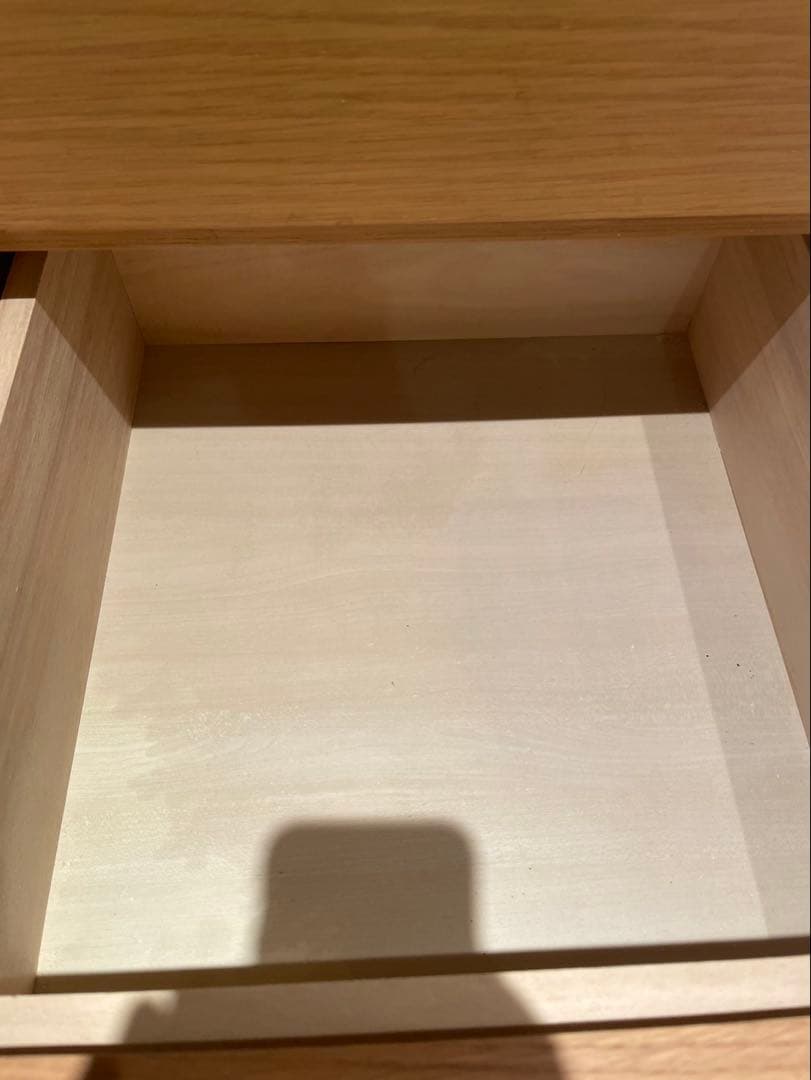 無印　オーク材4段チェスト　廃盤