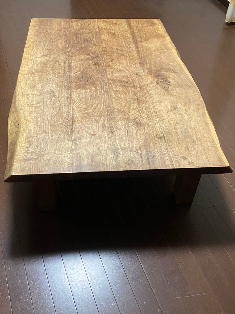 天然木リビング用ローテーブル