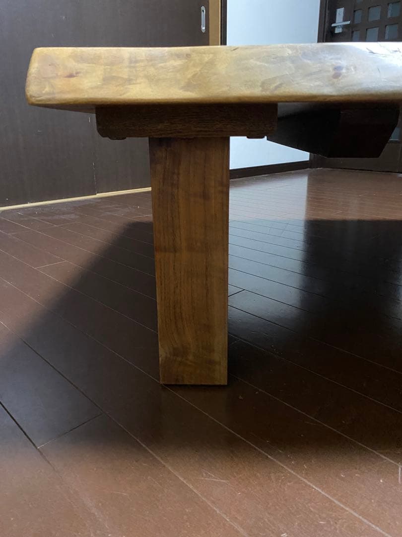 天然木リビング用ローテーブル