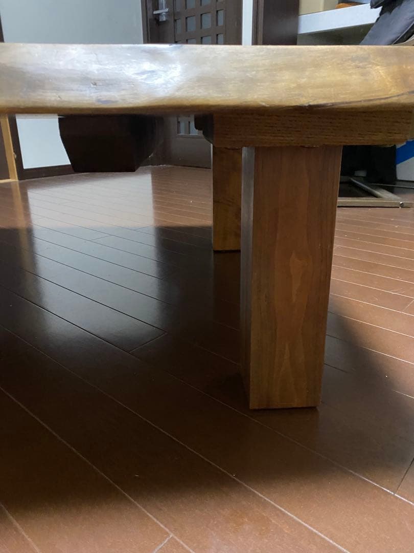 天然木リビング用ローテーブル