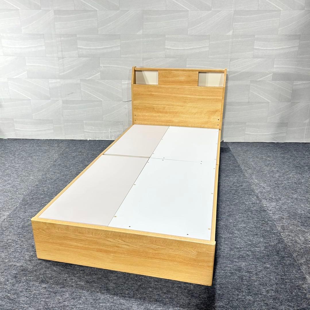 ニトリ ベッドフレーム シングル アザン浅型 コンセント付き 家具 d5350