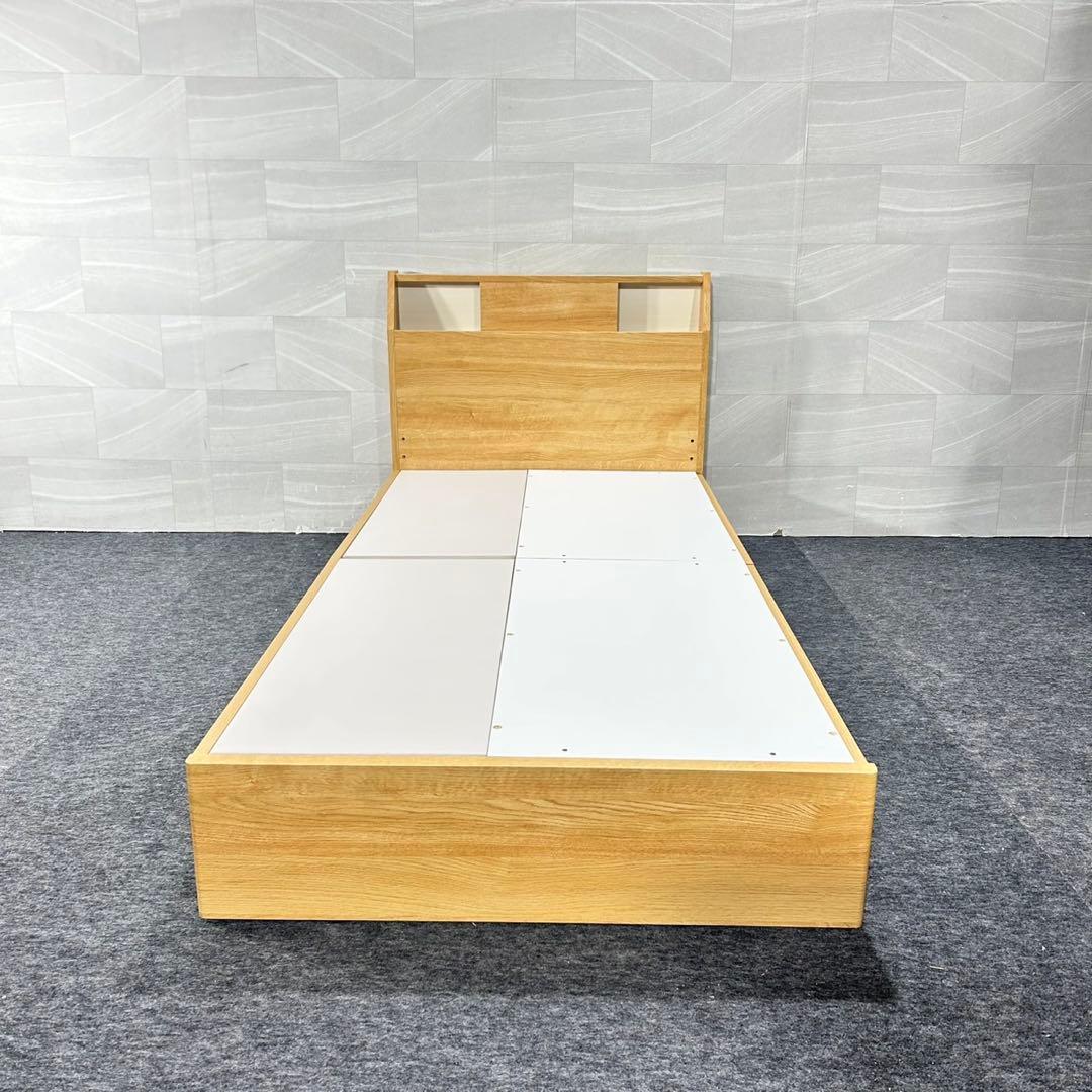 ニトリ ベッドフレーム シングル アザン浅型 コンセント付き 家具 d5350