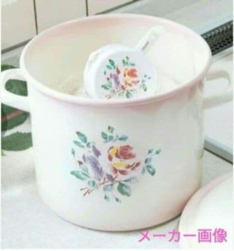 1834:イマン・マニー好き！新作ホーロー登場✨プリンセスローズ　ライス缶　新品