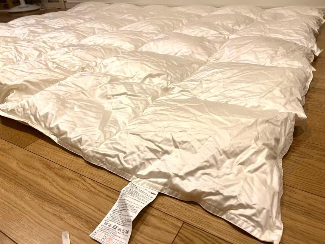 シモンズ 最上位モデル ポーランド産 マザーグース95% ダブル 2枚組1.6k