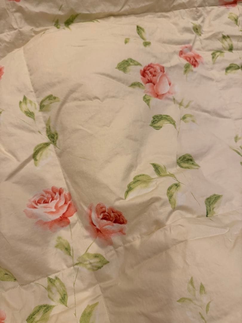 ローラアシュレイ ダウンケットシングルヘーゼルウッド チョークピンク羽毛