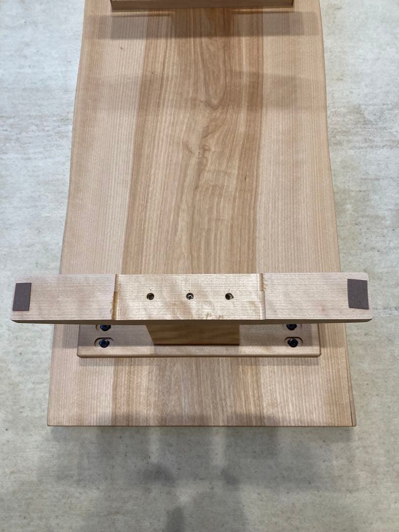 値下げ中　未使用　カバ桜　一枚板　座卓　テーブル　机　綺麗