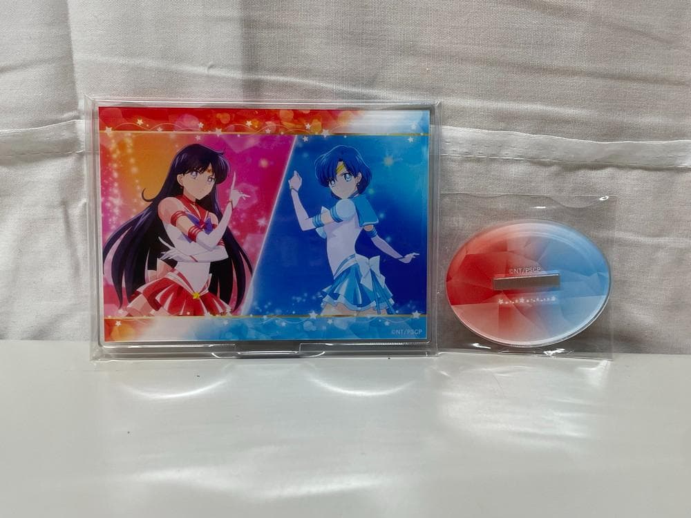 ◆セーラームーン ムーンスティック 変身ブローチ アクスタ３点セット 09295