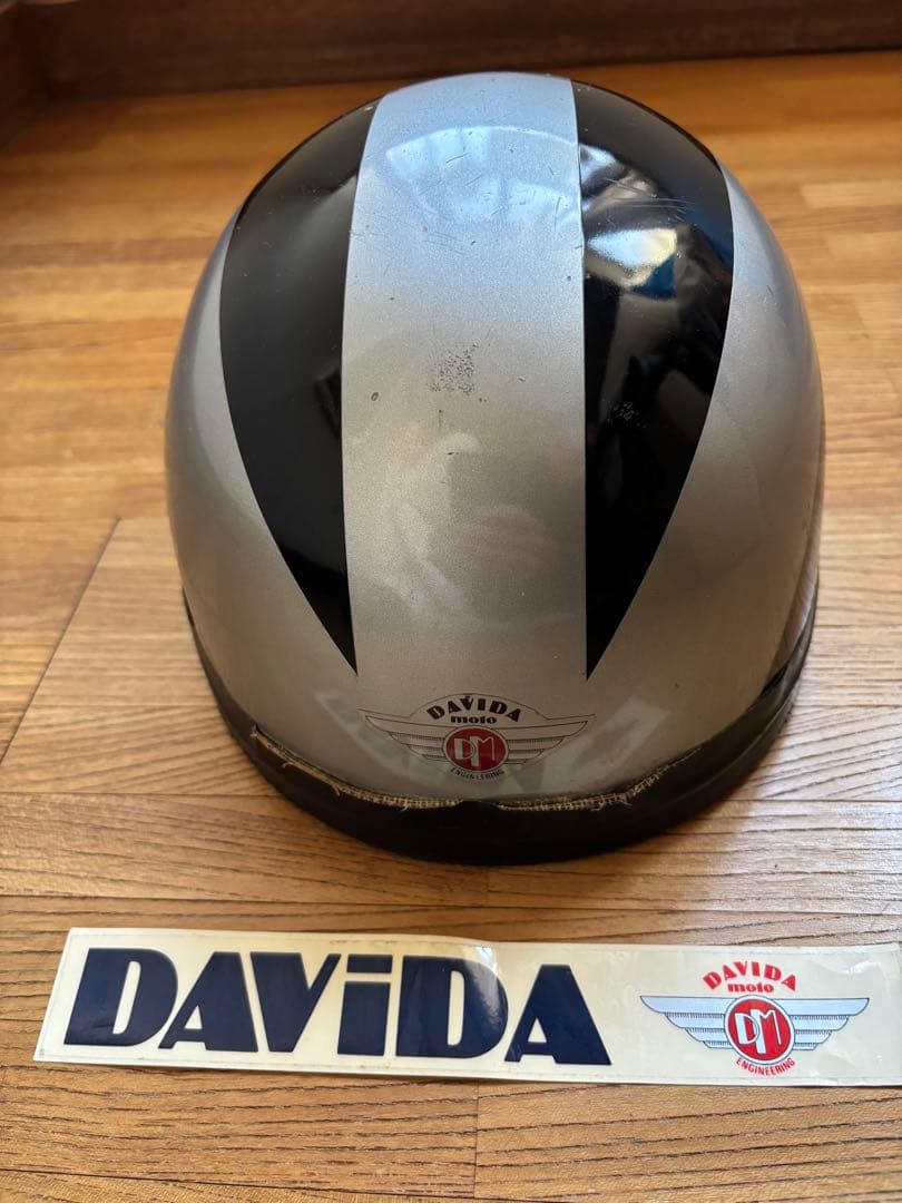 DAVIDA 半帽ヘルメット HALCYON ゴーグル　英国製　　鑑賞用