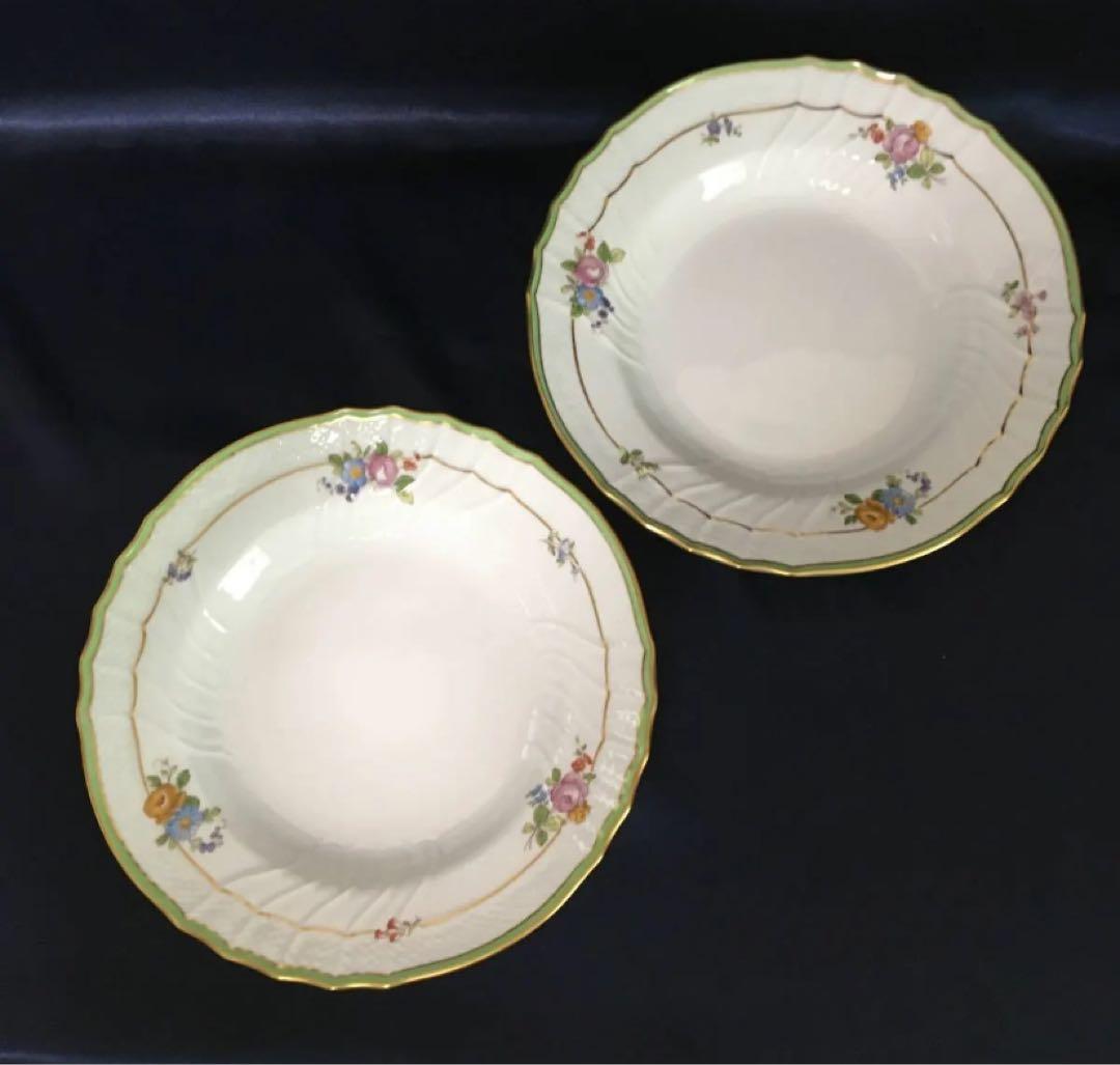 リチャードジノリ ベッキオ　エルバ プレート2枚 &スープ皿 2枚