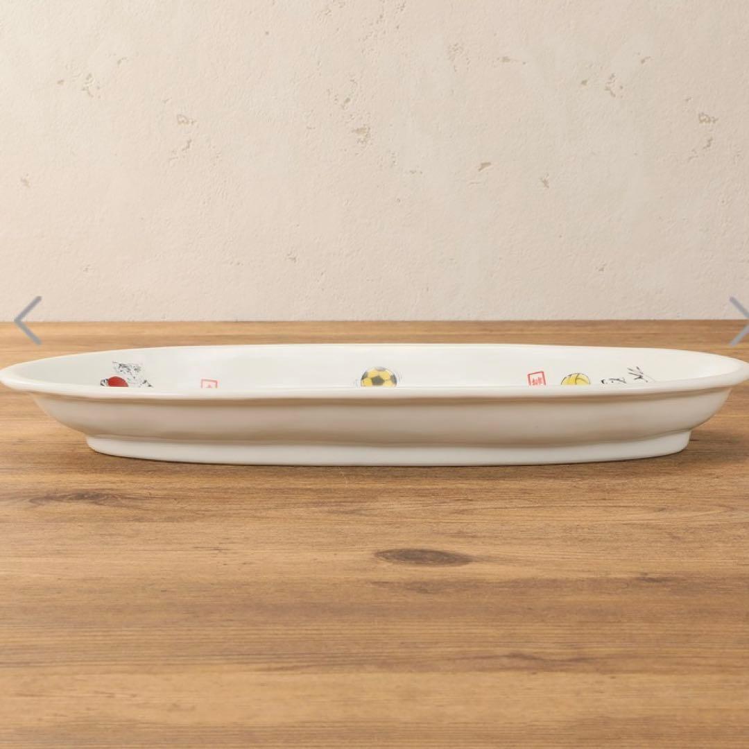 九谷焼 鳥獣戯画　スポーツ 中皿２枚セット　ショップチャンネル